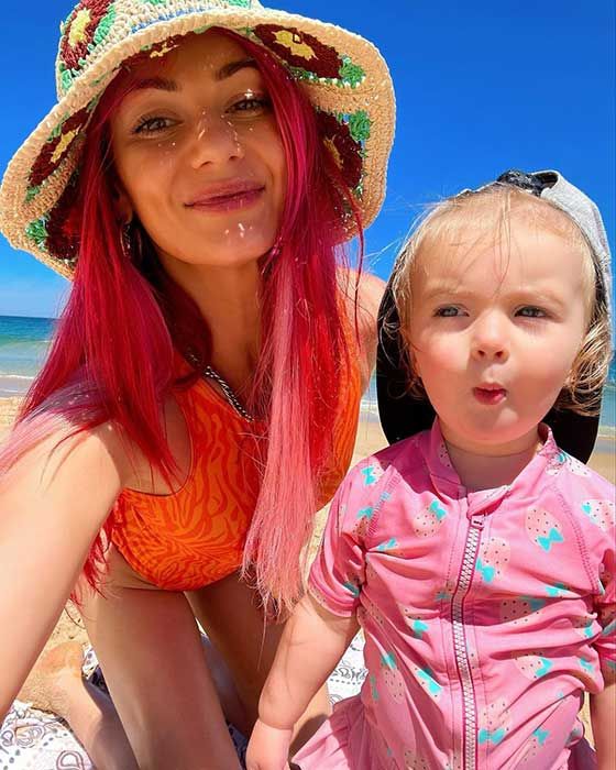 Dianne Buswell at the beach