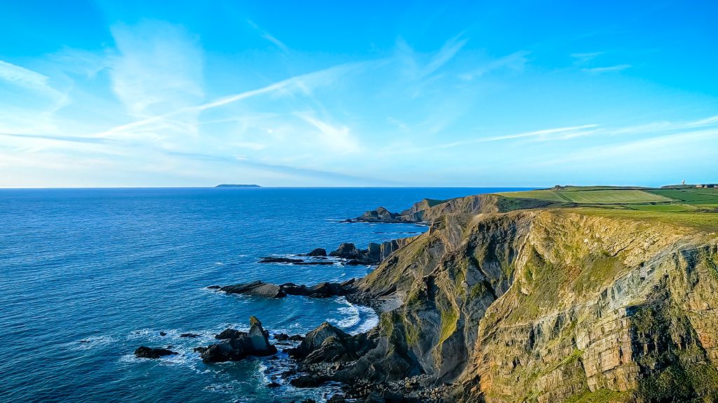 Hartland Quay cliffs view, Devon