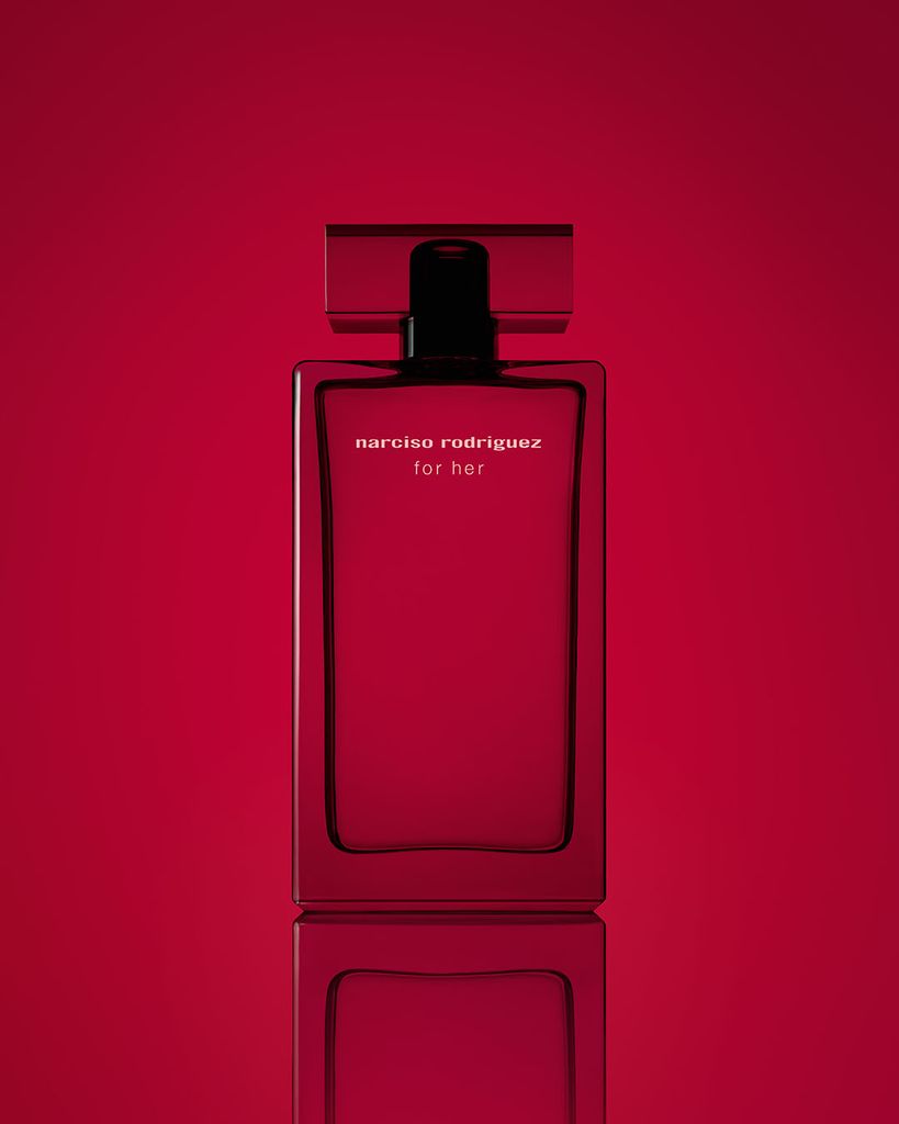Narciso Rodriguez For Her Intense red bottle 