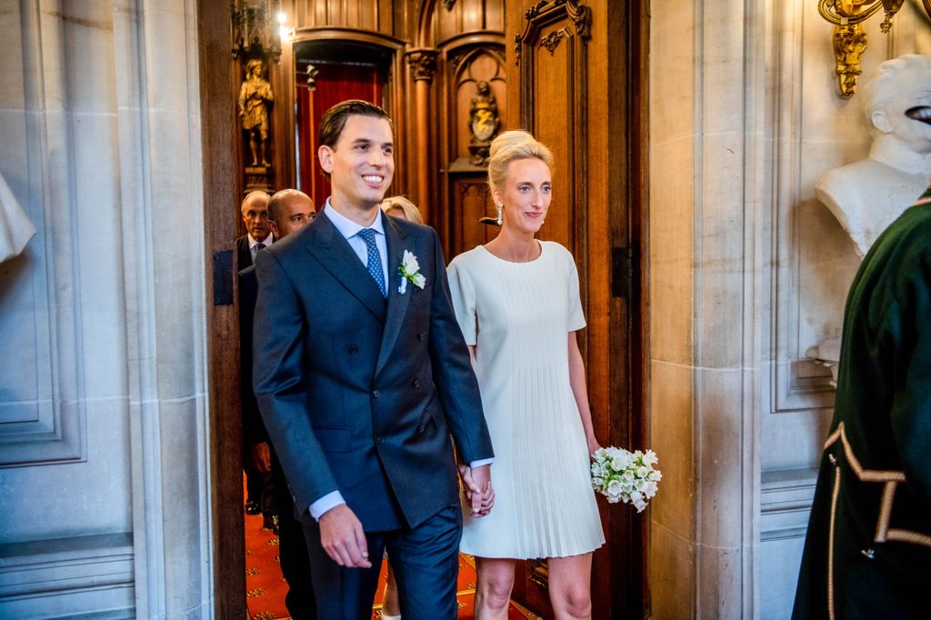 William Isvy and Princess Maria Laura on their wedding day