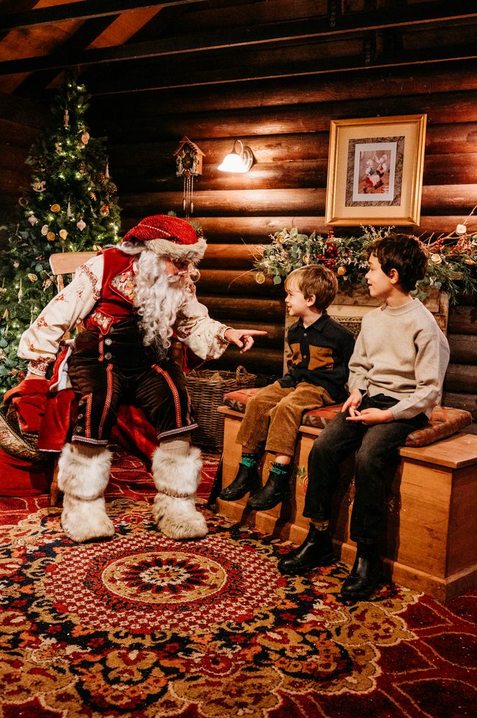 Father Christmas spent up to 15 minutes with us and made the grownups tear up