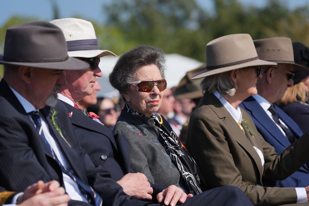 The Princess Royal and Vice Admiral Sir Tim Laurence (second left) attends the Australia National Service at Lone Pine Cemetery on the Gallipoli Peninsula