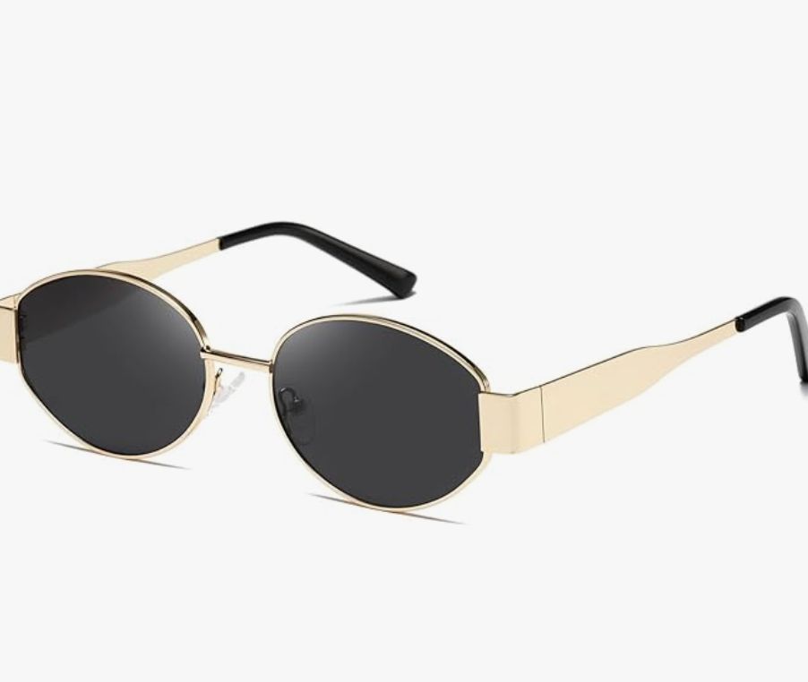 Kimorn Retro Oval Sunglasses