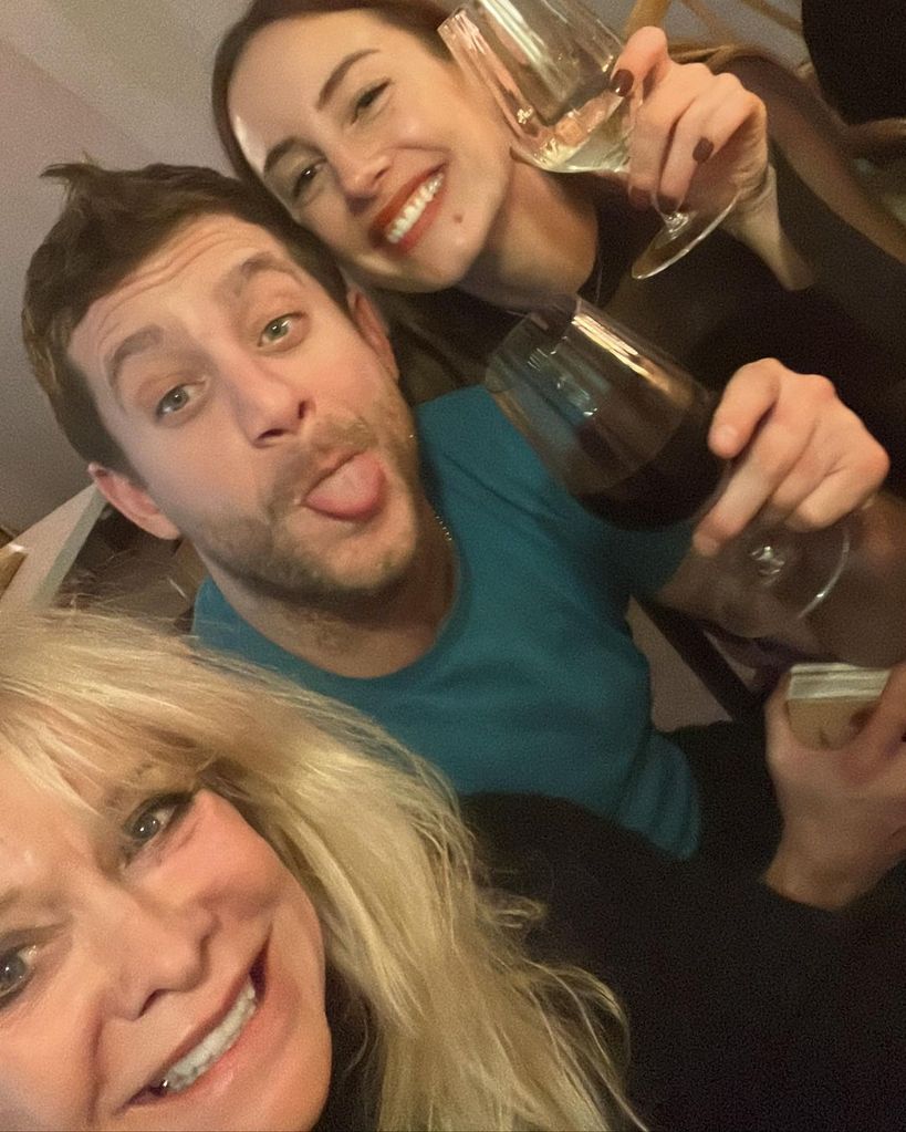 Jo Wood with Tyrone and his fiance