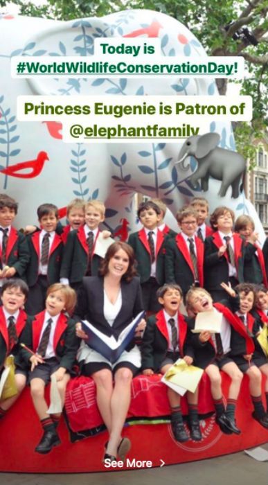 princess eugenie prince andrew tribute instagram