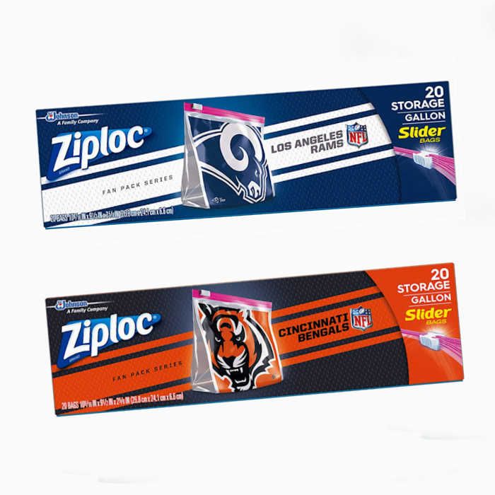 last minute super bowl party supplies fast delivery bengals rams ziploc