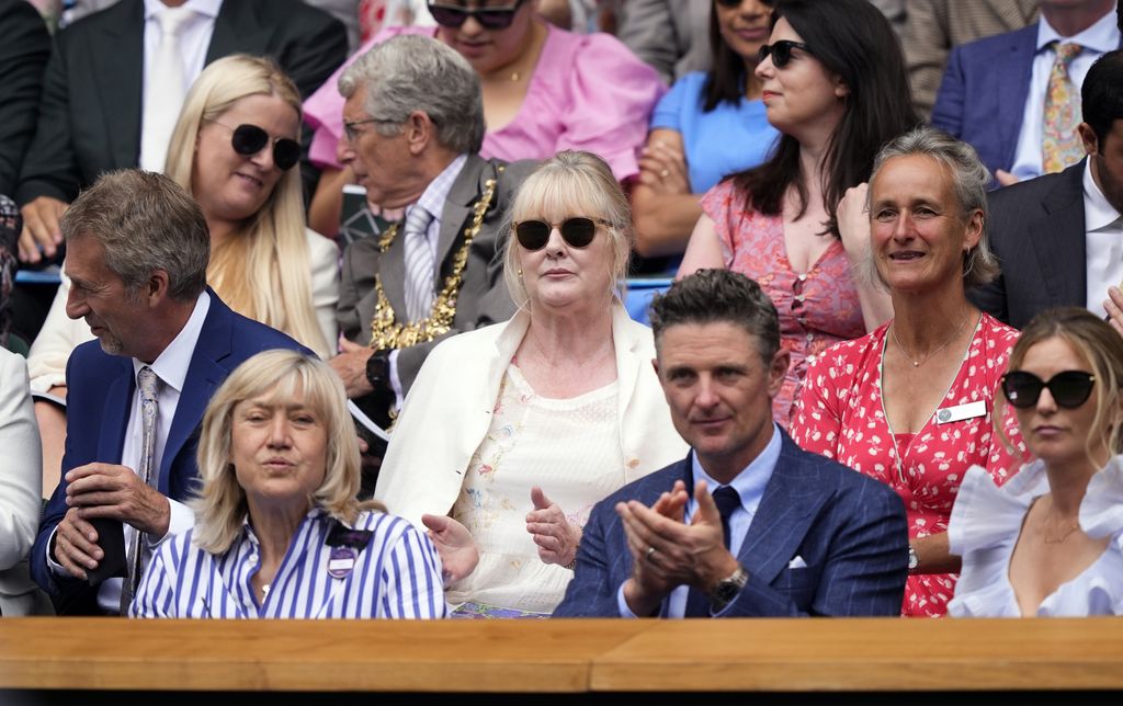 sarah lancashire sat in royal box at wimbledon