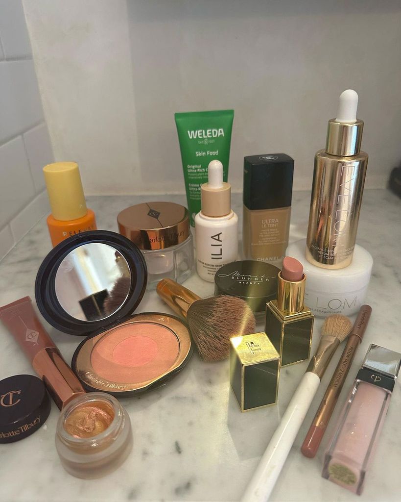 Ali Larter shares her go to skincare and beauty products on Instagram