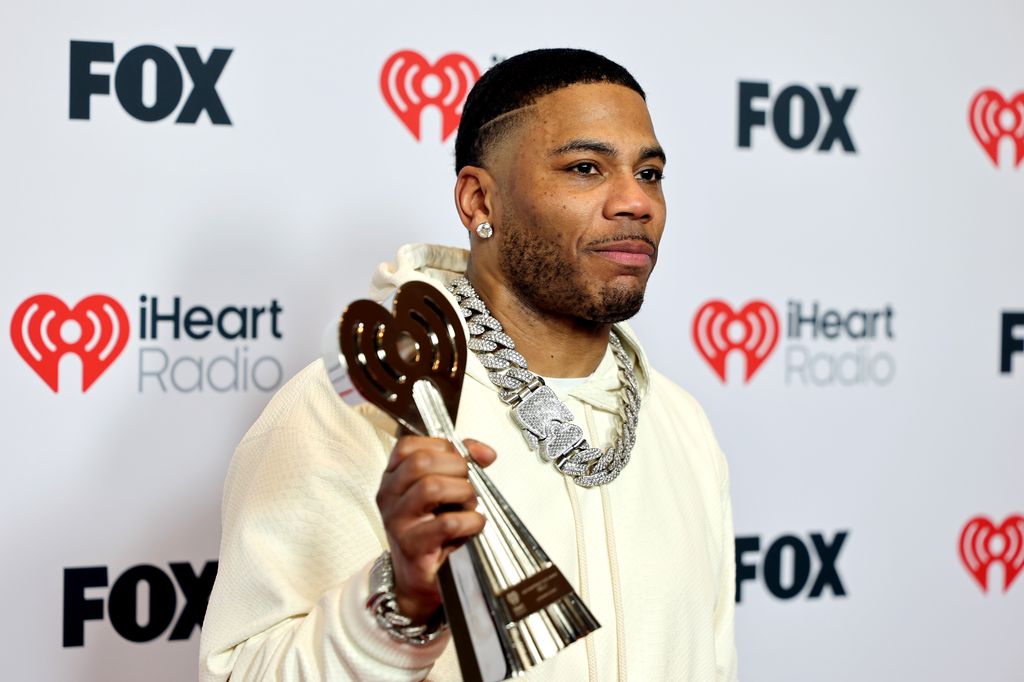 Nelly, winner of the iHeartRadio Landmark Award, poses in the press room at the 2025 iHeartRadio Music Awards at Dolby Theatre on March 17, 2025 in Hollywood, California