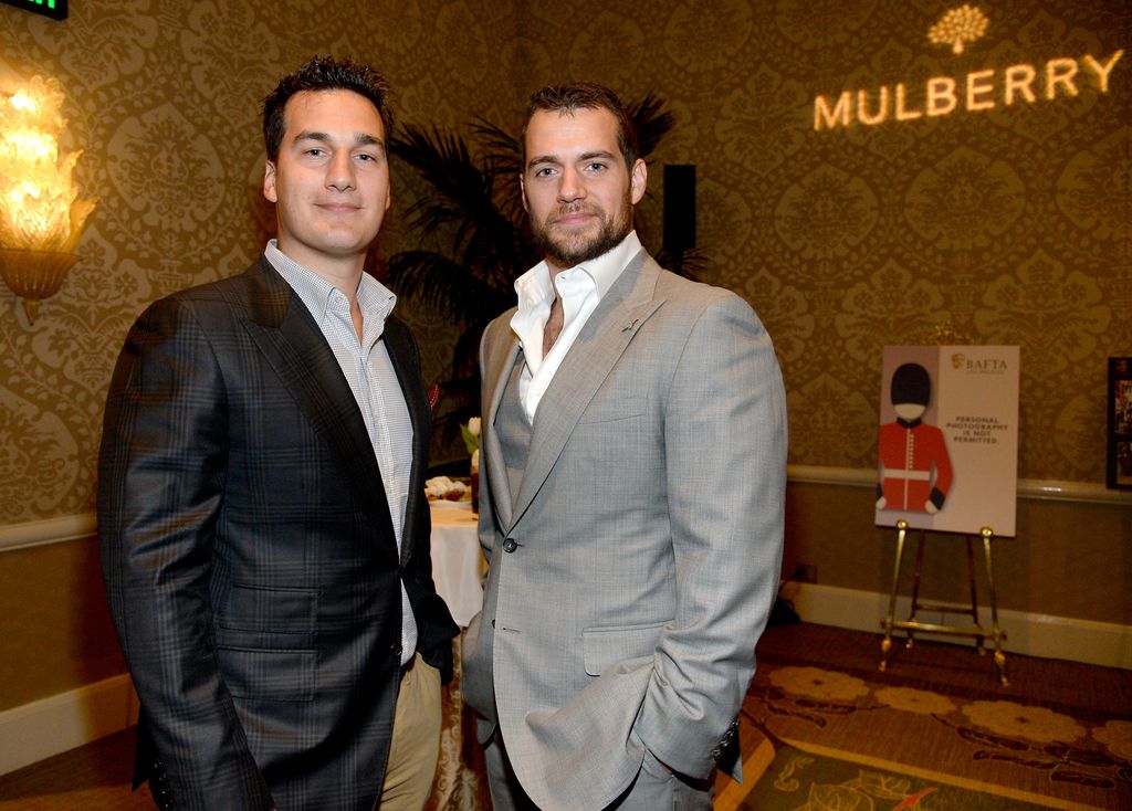 Charles Cavill (L) and actor Henry Cavill attend the BAFTA Los Angeles Tea Party at The Four Seasons Hotel  Los Angeles At Beverly Hills on January 10, 2015 in Los Angeles, California