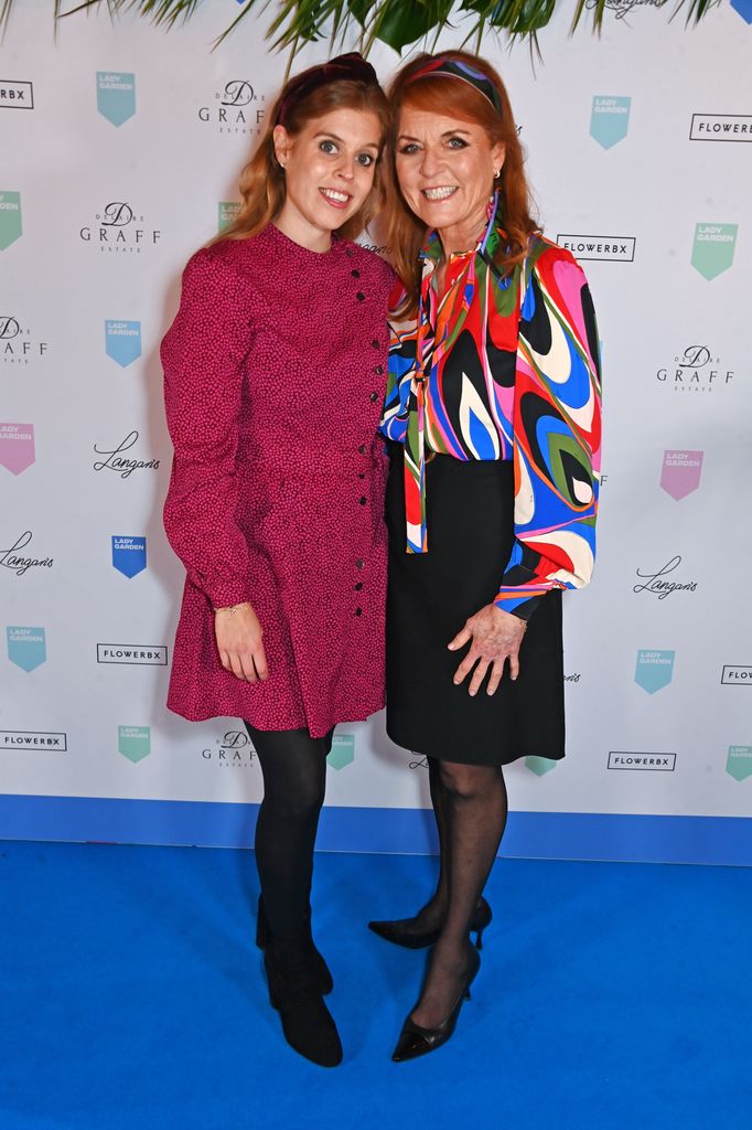 Princess Beatrice and Sarah Ferguson posing together