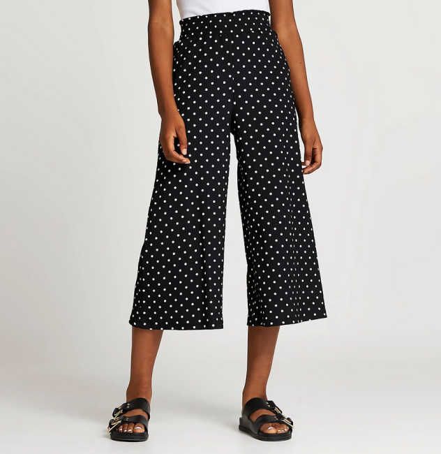 kate middleton polka dot culottes