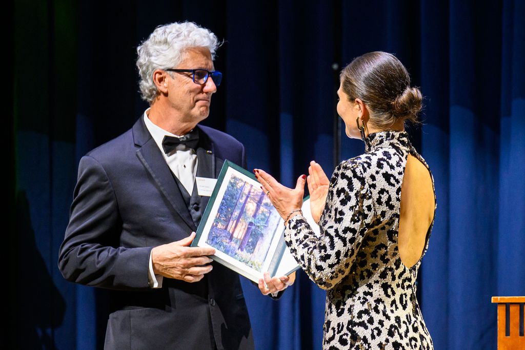 Crown Princess Victoria at the presentation of the Marcus Wallenberg Prize at the Grand Hotel in Stockholm, Sweden