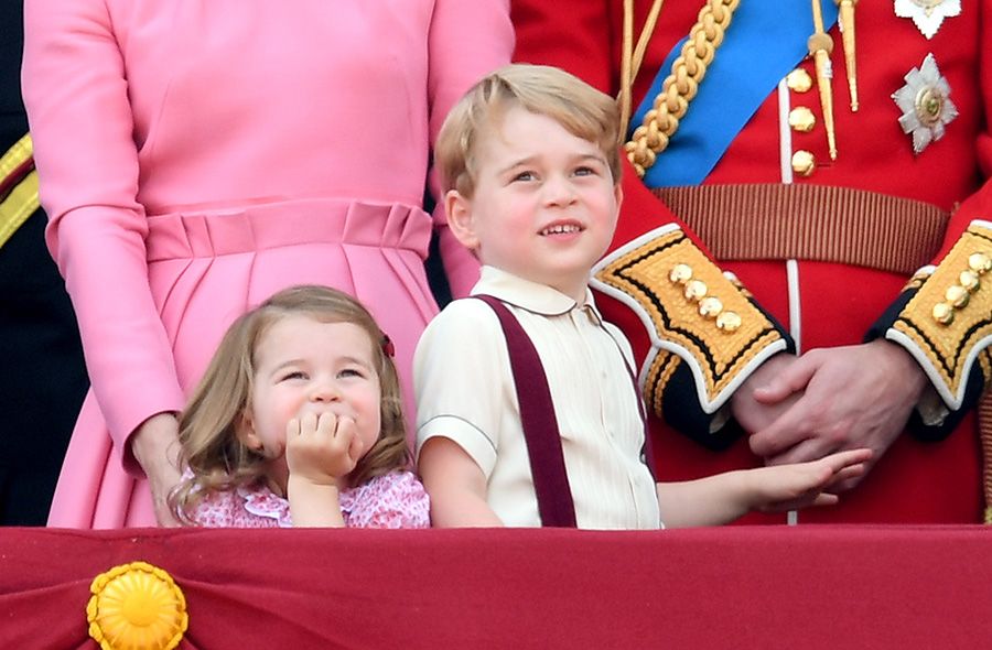 prince george princess charlotte trooping colour