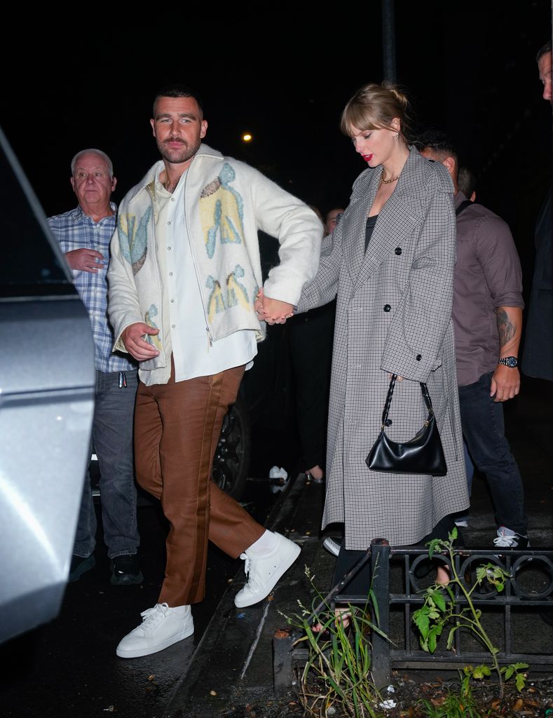 Taylor and Travis left the afterparty hand-in-hand