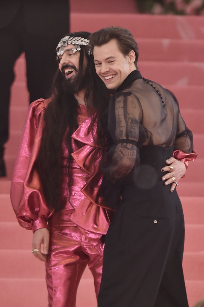  Alessandro Michele and Harry Styles attend The 2019 Met Gala together