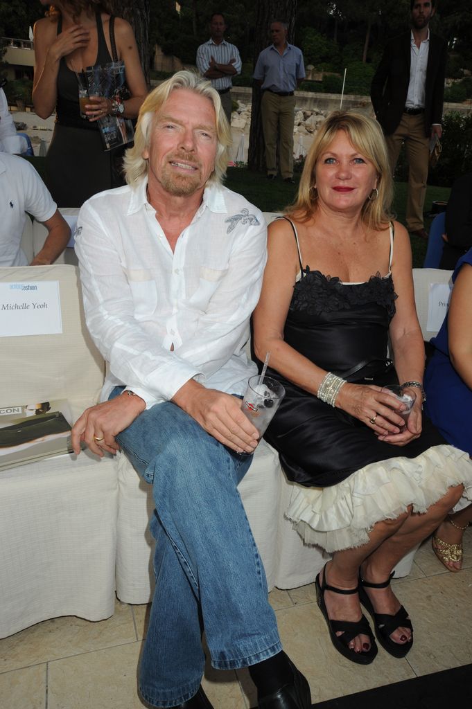 Richard Branson and Joan Branson attends the Amber Fashion show 