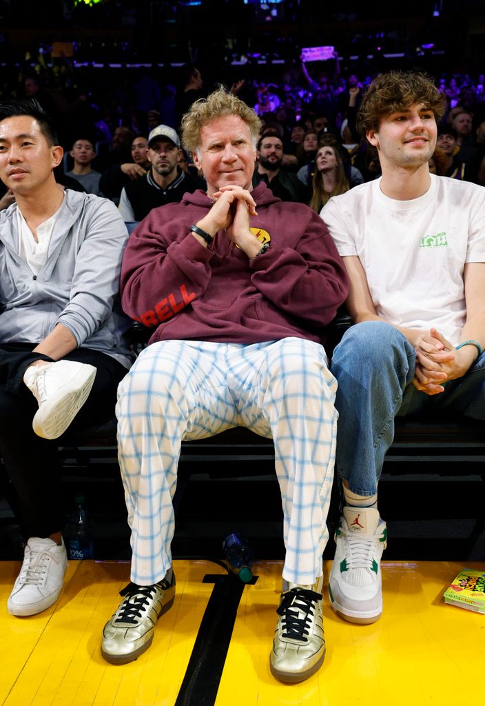 Will Ferrell with his son