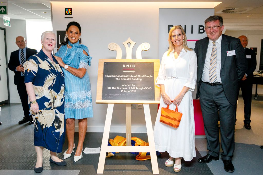 The Duchess with Anna Tylor, Dame Gail Ronson and Matt Stringer