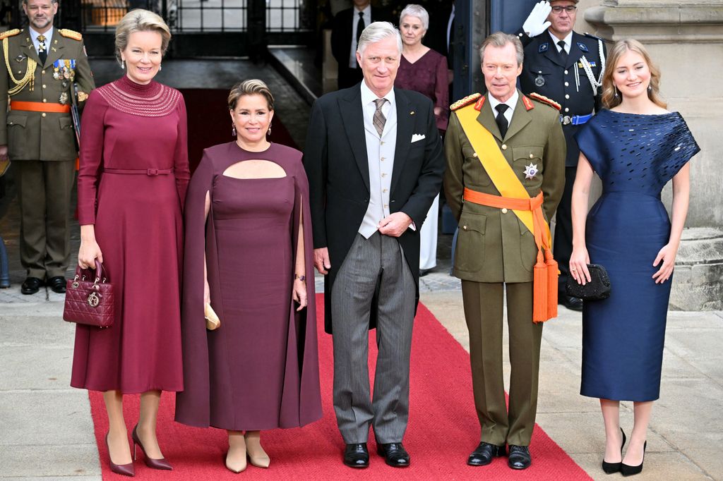 The Belgian royals at the ceremony