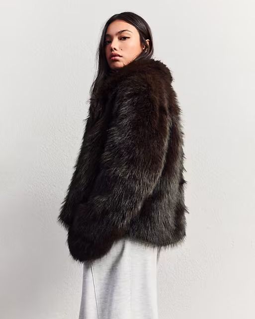 Bershka Faux fur Jacket