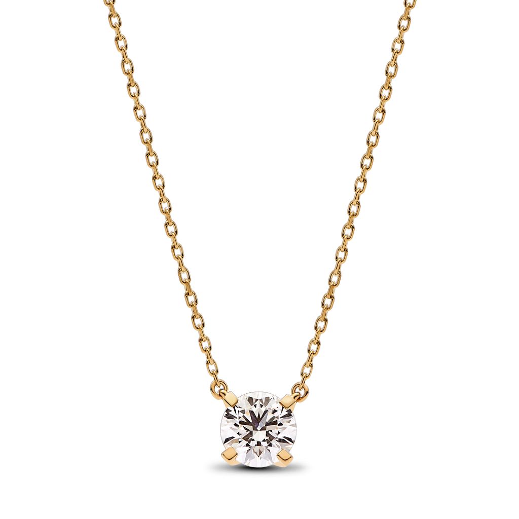 Pandora Era 14k Gold Lab-grown Diamond Pendant Necklace