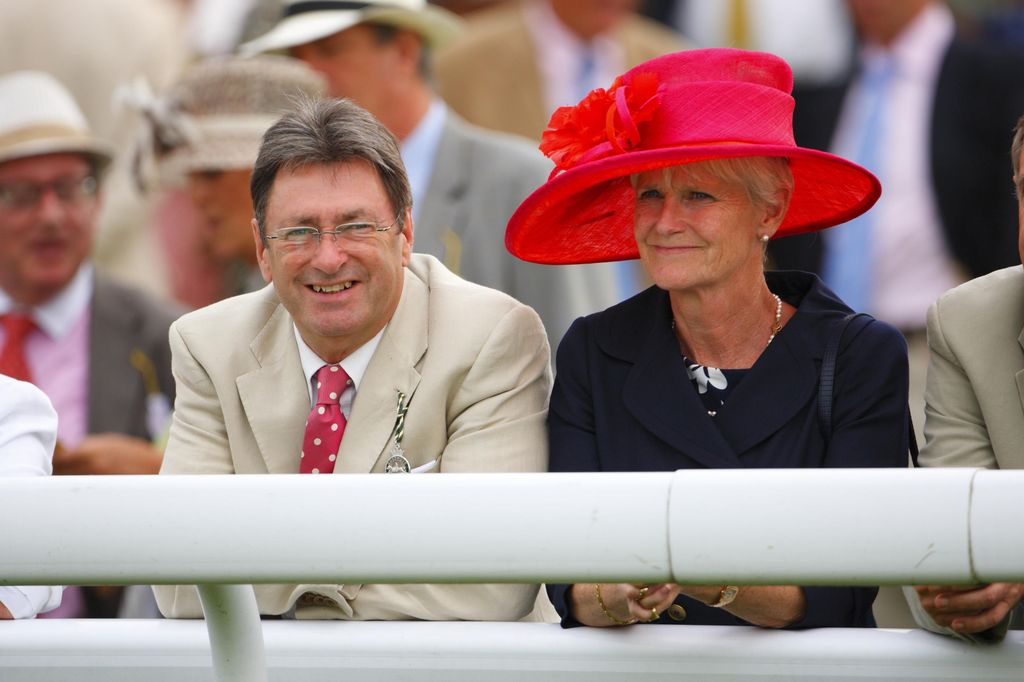 Television and radio personality Alan Titchmarsh and wife Alison during the Glorious Goodwood Festival at Goodwood Racecourse, Chichester in 2011