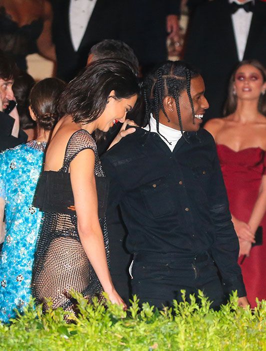 A$AP Rocky and Kendall Jenner share a secretive laugh at the Met Gala