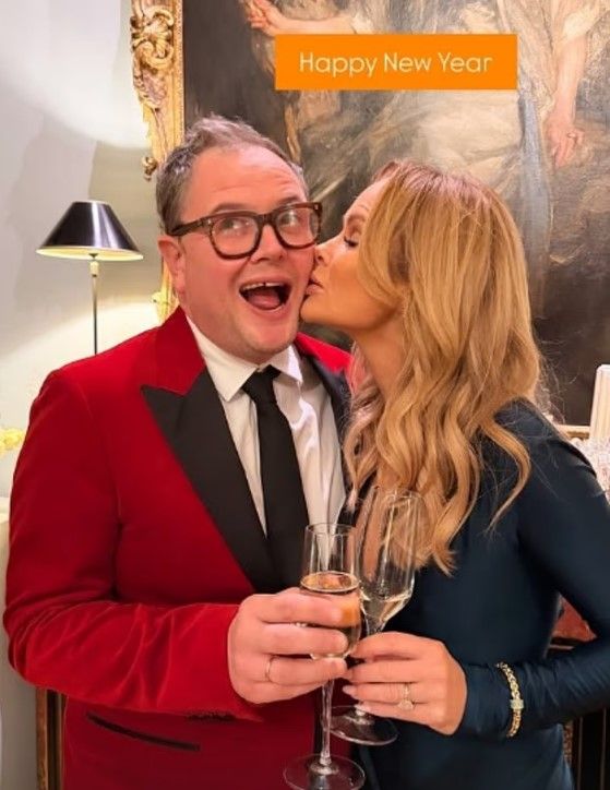 Amanda Holden with Alan Carr