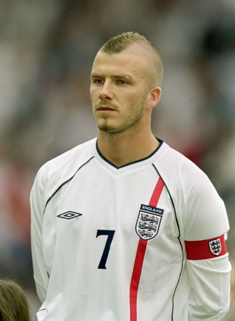 David Beckham's blond mohawk