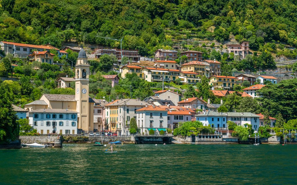 Scenic sight in Laglio, Lake Como, Lombardy, Italy.