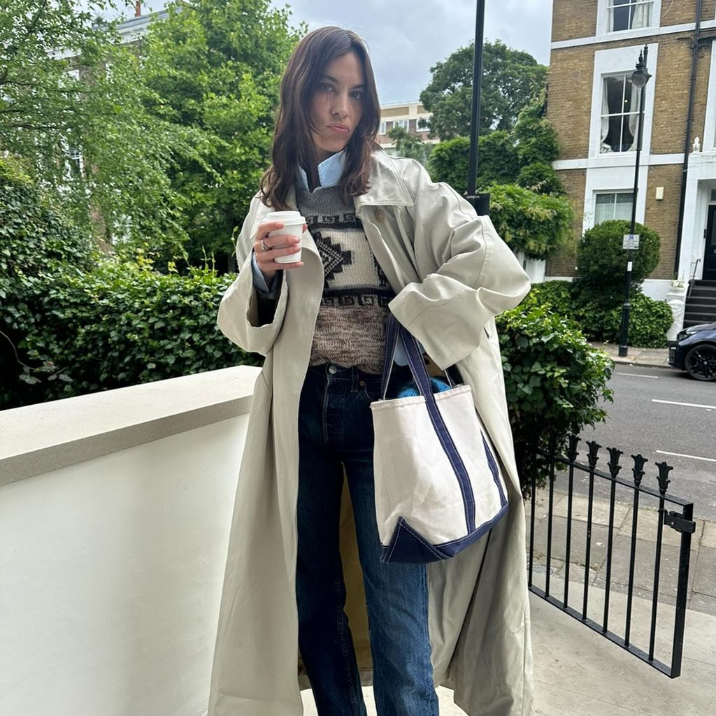 Alexa chung green trench coat best sale