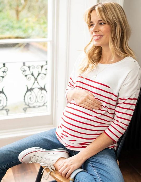 striped long sleeved top