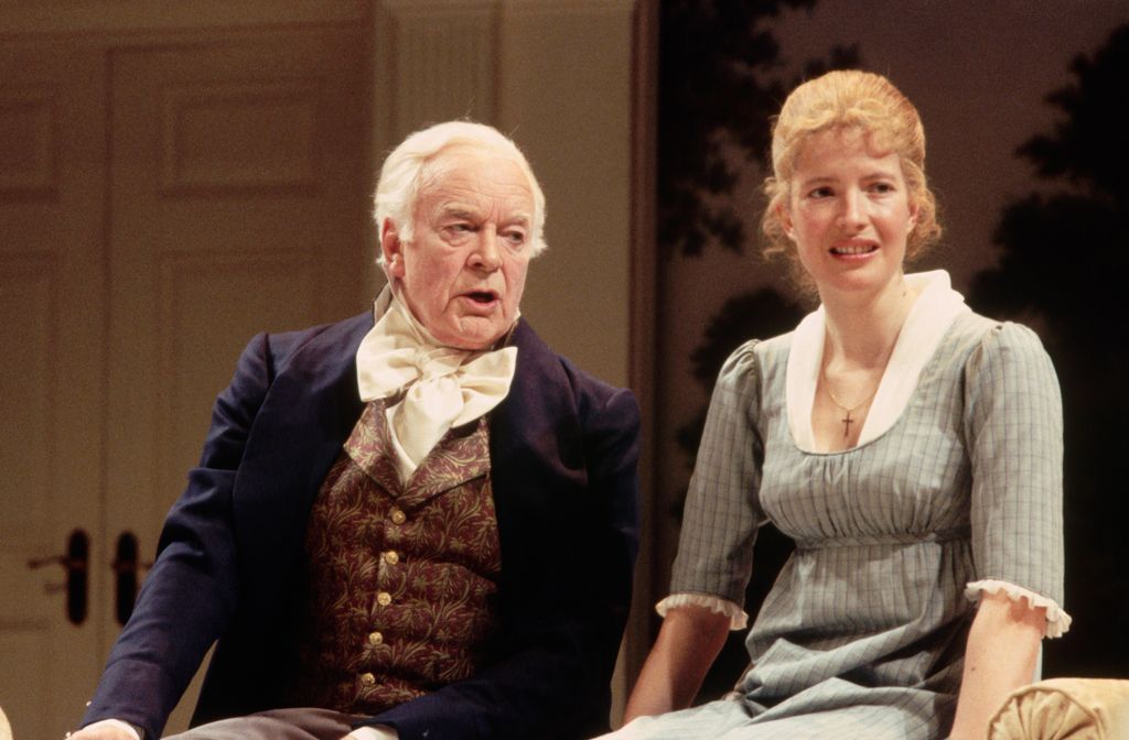 Lucy Scott and Tony Britton in a production of Jane Austen's Mansfield Park