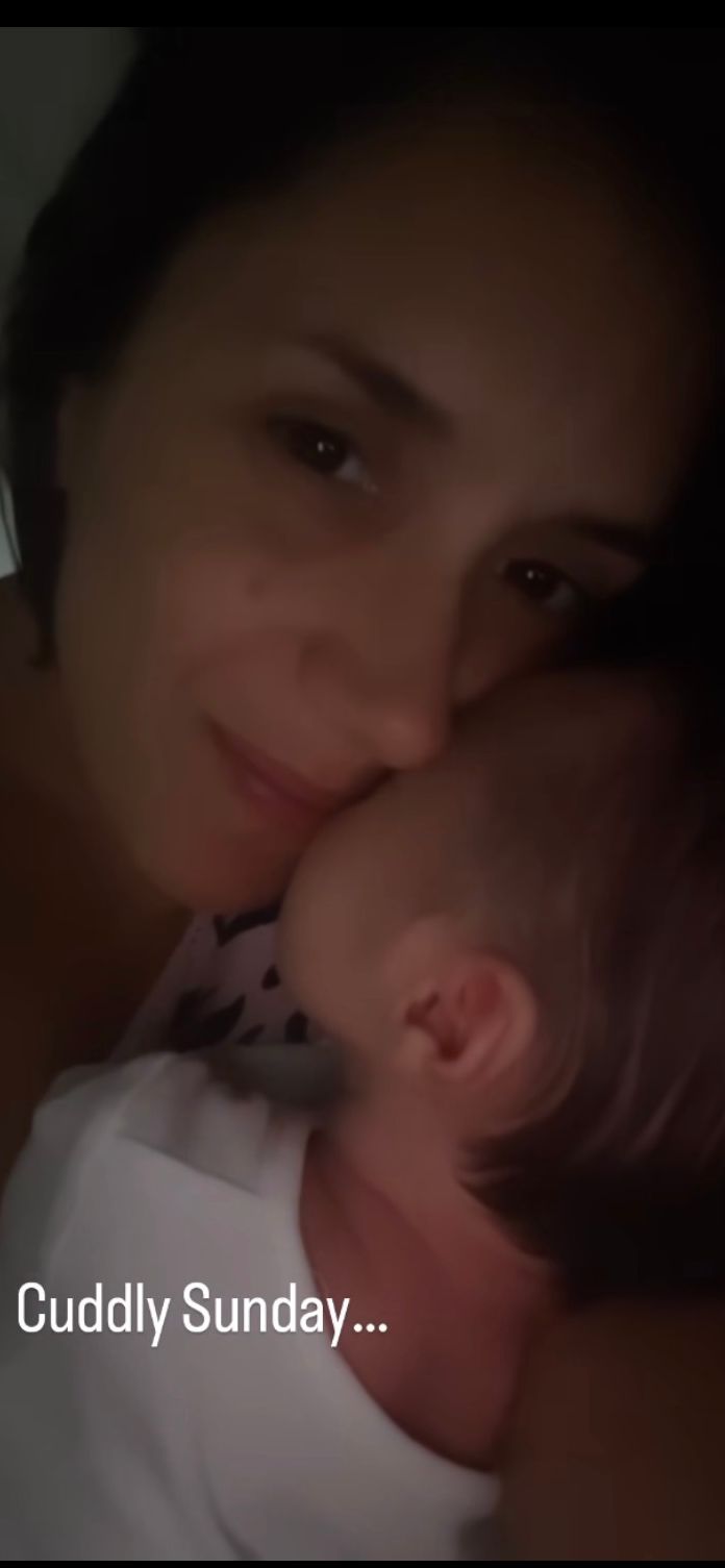 Janette Manrara with her baby Lyra