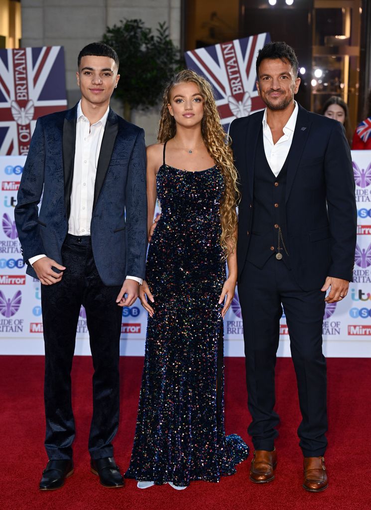 Peter on the red carpet with Junior and Princess 