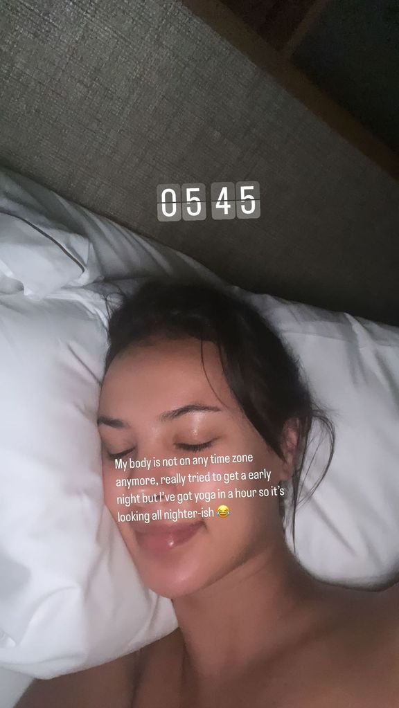 Maya's bed selfie