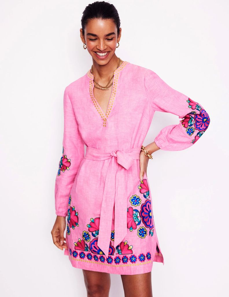 Robe de taille de lin cleo en lin