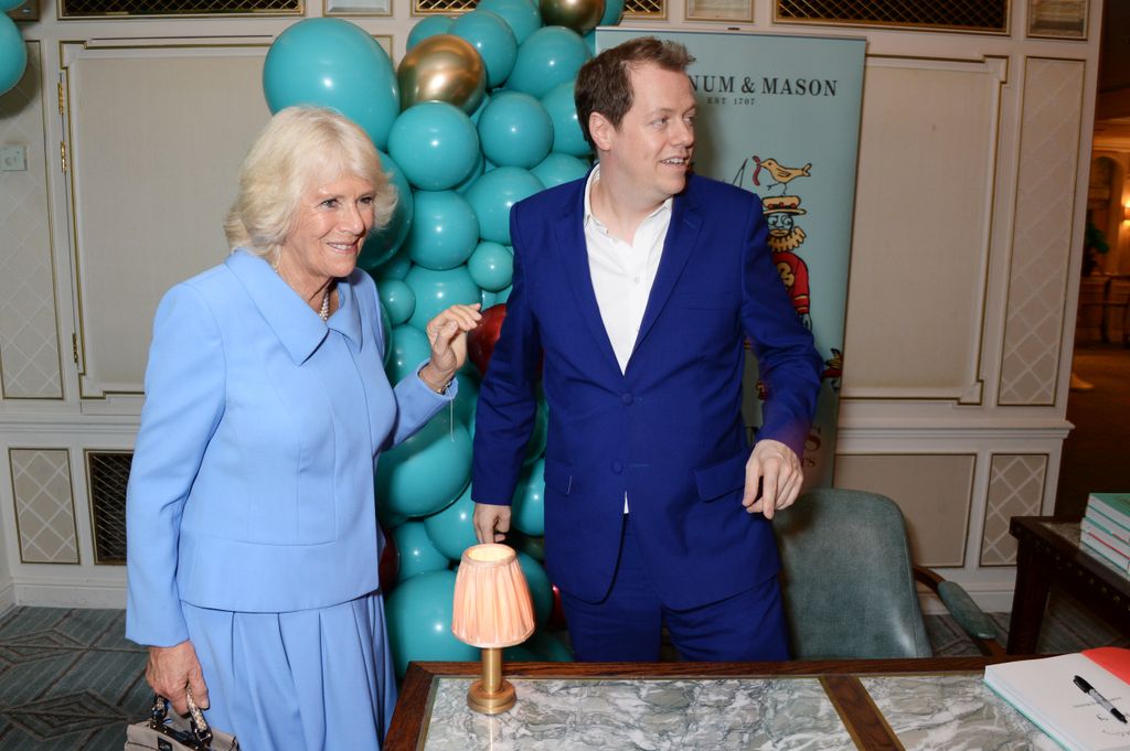 Queen Camilla with her son, Tom Parker-Bowles