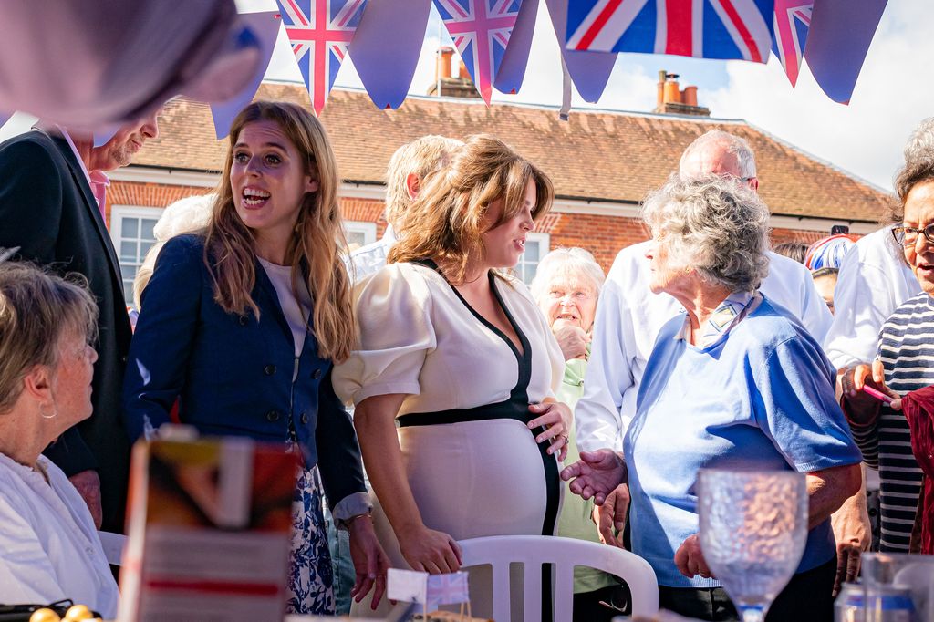 Princess Eugenie with a baby bump