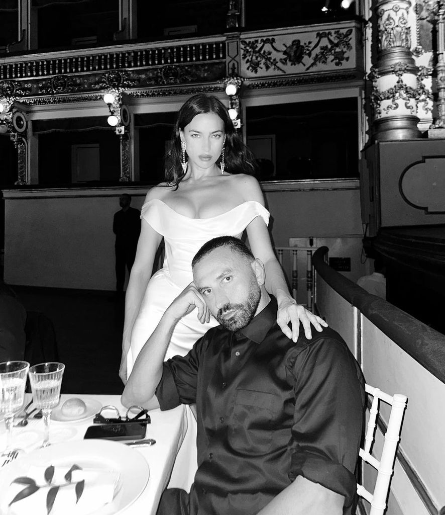 Irina Shayk and Riccardo Tisci at his birthday party in 2023