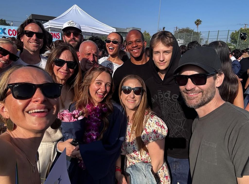 Tobey Maguire Jennifer Meyer Ruby Maguire Graduation