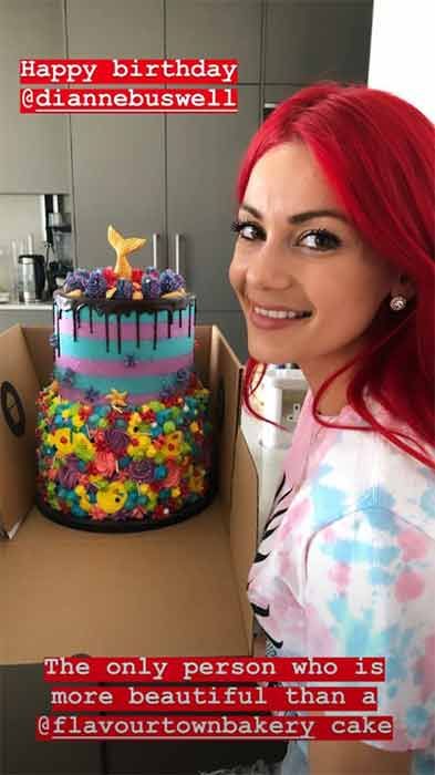 Dianne Buswell birthday cake