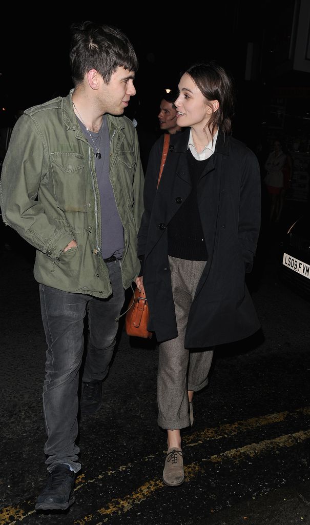 Keira Knightley and James Righton depart La Bodega Negra restaurant on April 4, 2012 in London, England