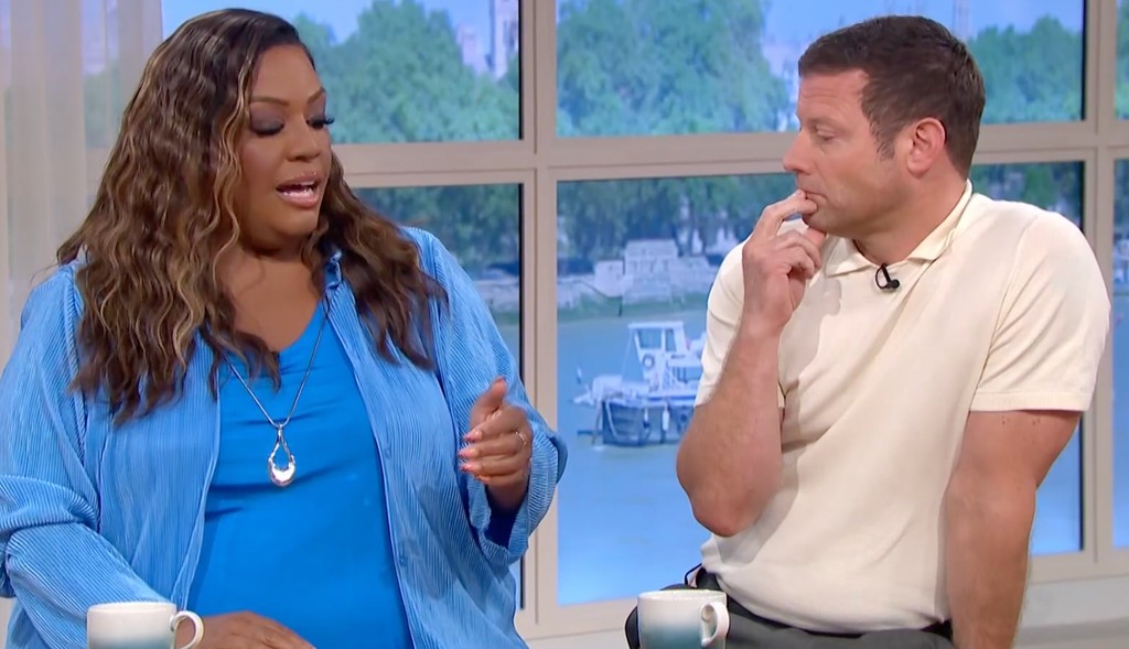 Alison Hammond shows Dermot O'Leary injured thumb on This Morning