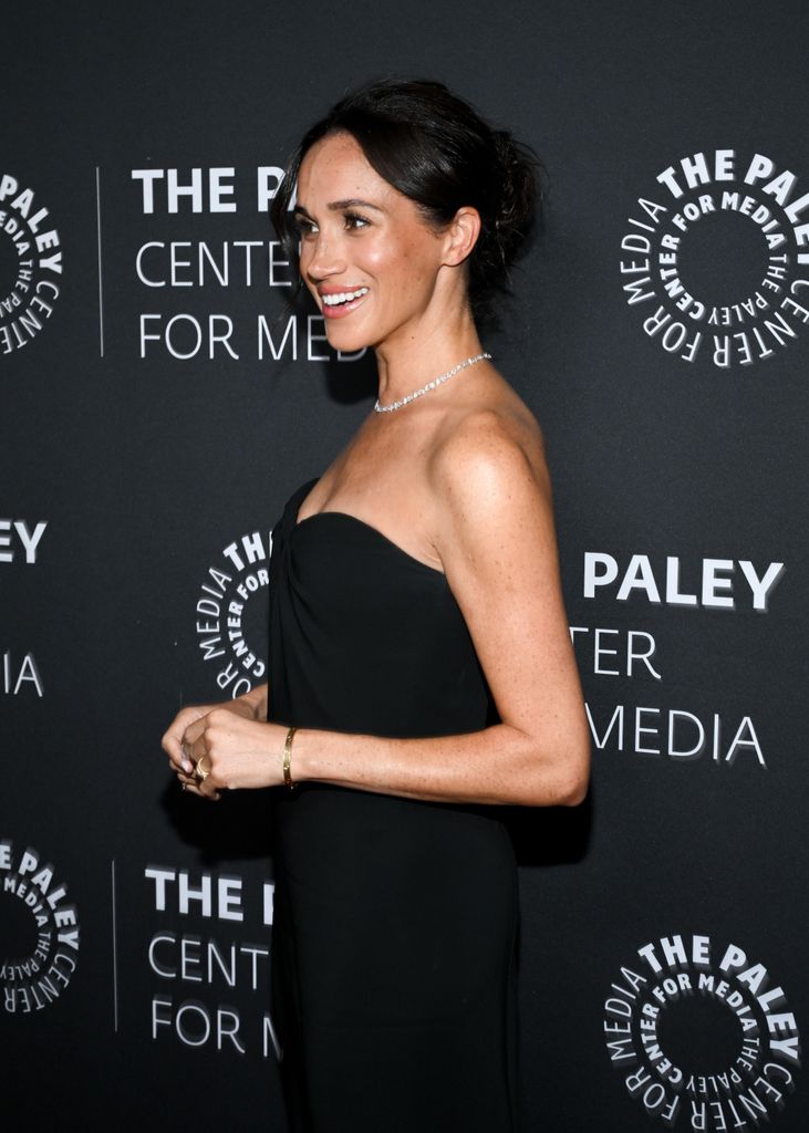 Meghan, Duchess of Sussex at The Paley Gala Honoring Tyler Perry at Beverly Wilshire, A Four Seasons Hotel on December 4, 2024 in Los Angeles, California. (Photo by Michael Buckner/Variety via Getty Images)