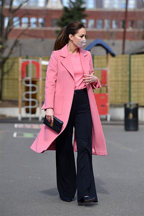 kate middletton pink coat