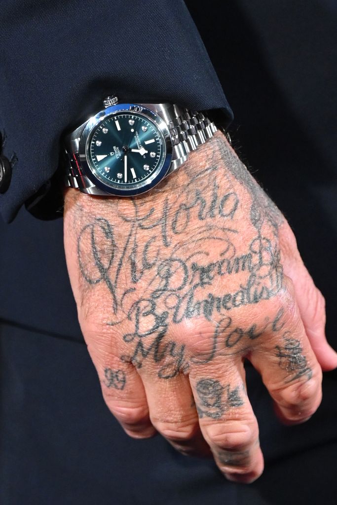 david beckham's hand tattoos 