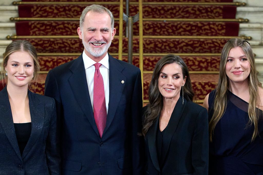 Crown Princess Leonor of Spain, King Felipe VI of Spain, Queen Letizia of Spain and Princess Sofia of Spain attend the 'Princesa de Girona' Foundation 2025 awards