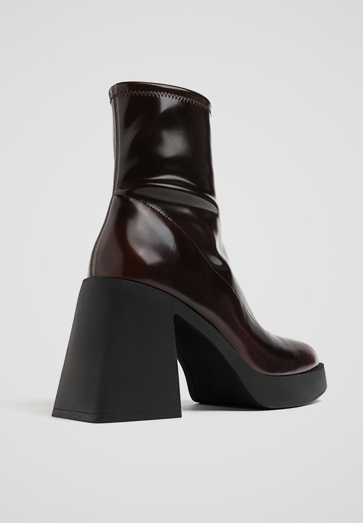 Platform Heel Ankle Boots from Stradivarius